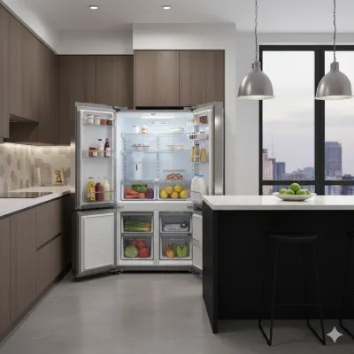 Una guía visual de organización interna para cuando no enfría mi refrigerador LG y necesitas revisar el flujo de aire